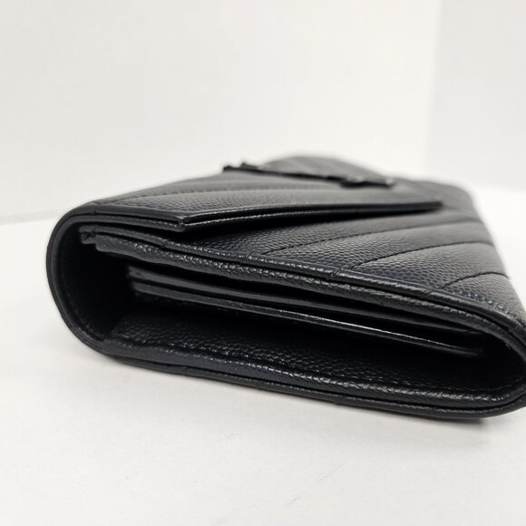 Yves Saint Laurent YSL Black Caviar Leather Wallet - Picture 7 of 16